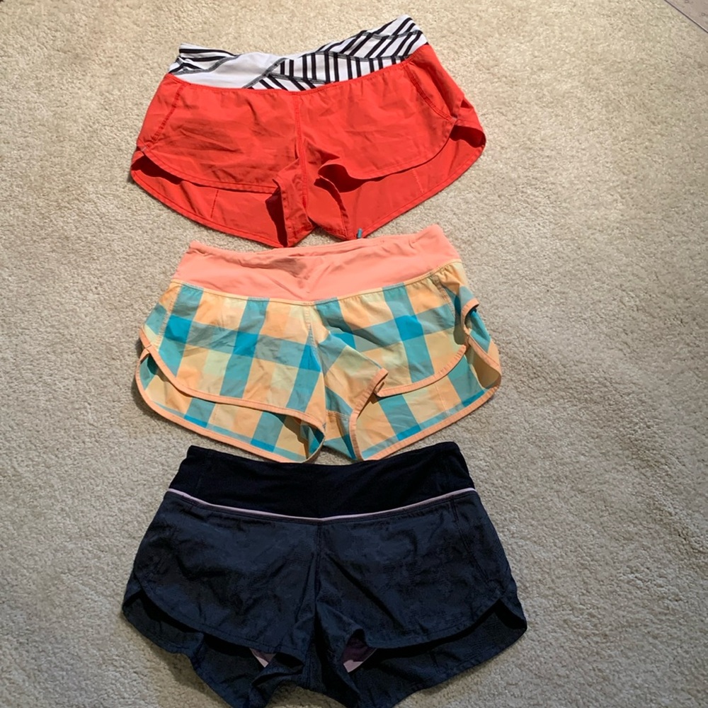 Lululemon bundle of 3 shorts - Size 4